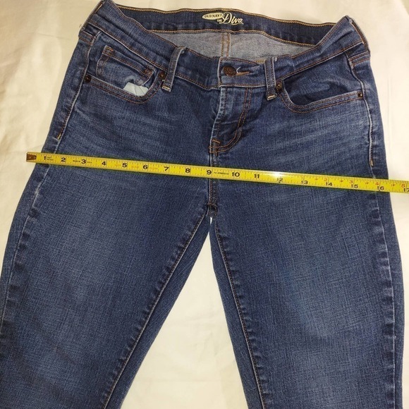 OLD Navy The Diva Skinny Jeans, 2 Short, Dark Blue - Picture 6 of 10